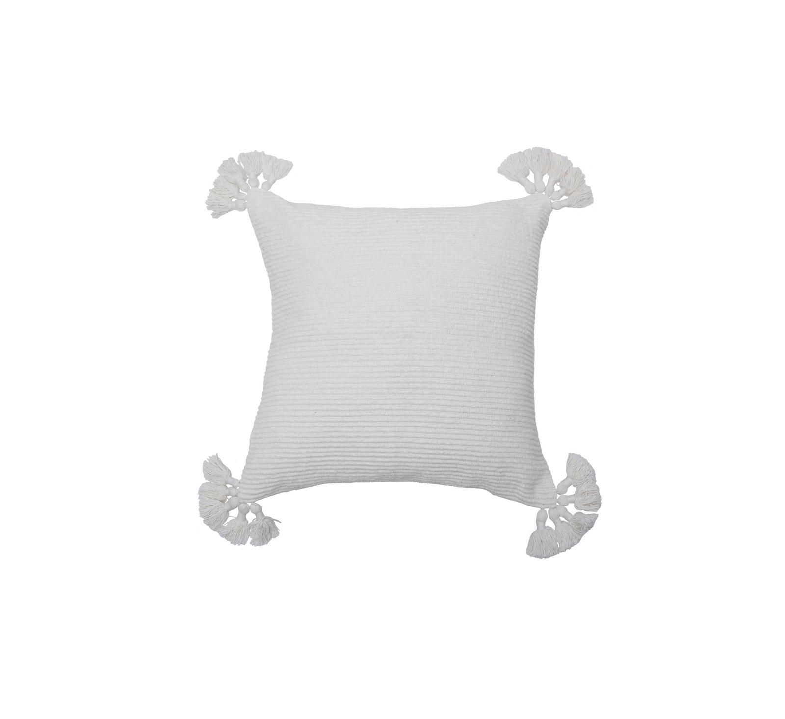 Декоративная подушка Newport White Textured 22" x 22"
