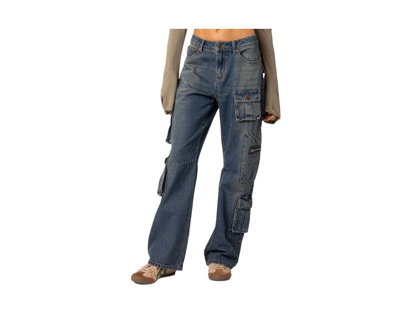 Женские джинсы Baggy boyfriend cargo