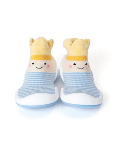 Komuello Infant Boys Breathable Washable Non-Slip Sock Shoes Crown Prince