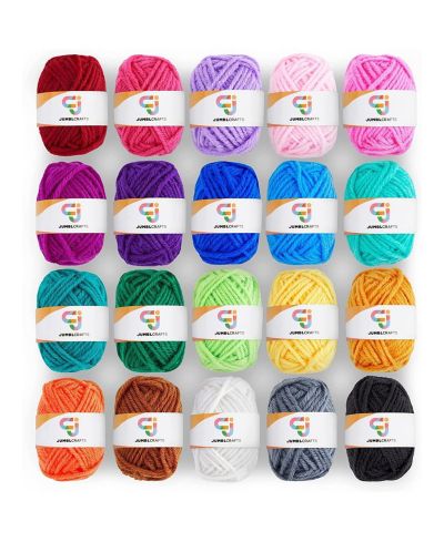 Акриловая пряжа JumblCrafts для вязания крючком, 20 шт