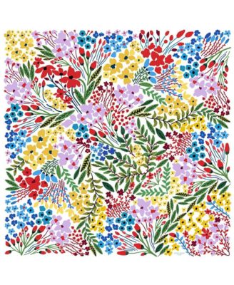 Jessie Zhao New York Silk Scarf of Blooms