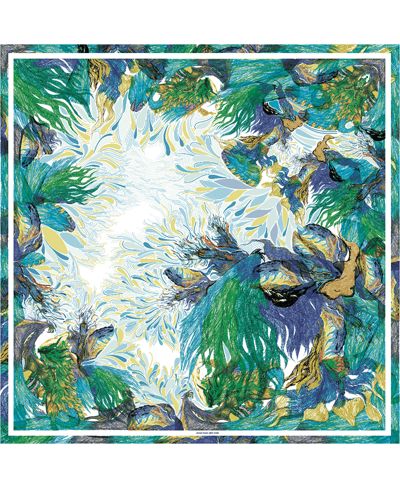 Jessie Zhao New York Silk Scarf of Summer Forest Imagination