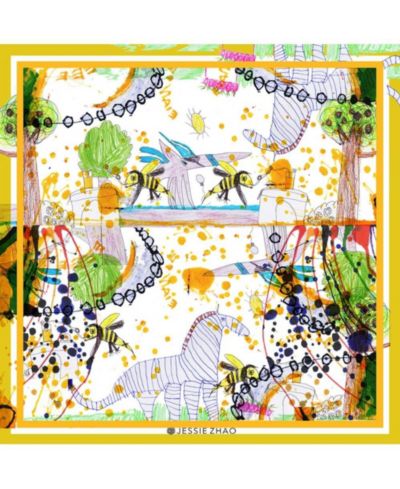 Jessie Zhao New York Silk Scarf of Wonderful World: Once Upon A Time