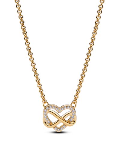 Подвеска Pandora Sparkling Infinity Heart Collier Necklace