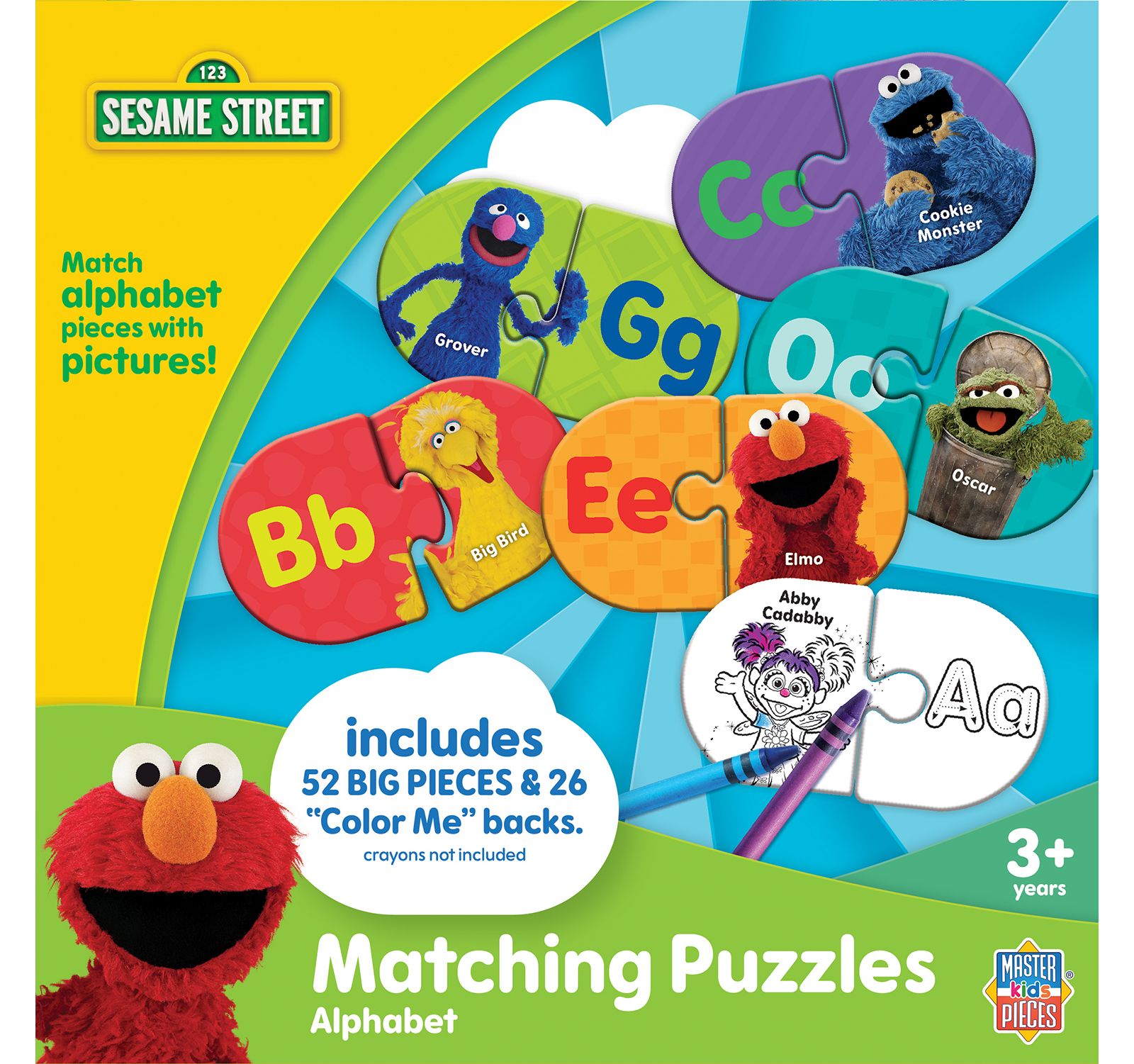 Развивающая игра-пазл Sesame Street Alphabet Matching для детей и всей семьи