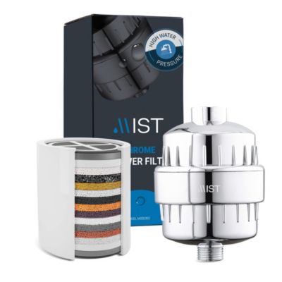 Mist Chrome Фильтр для душа – 15-Stage Water Softening, сменный картридж, удаляет хлор и запах