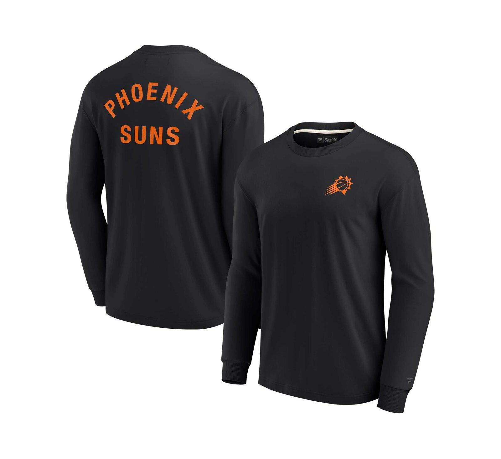 Men's and Women's Fanatics Signature Black Phoenix Suns Super Soft Long Sleeve T-shirt