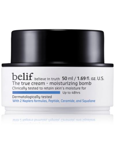 Belif The True Cream увлажняющая бомба с пептидами, керамидами и скваланом, 1.69 oz.