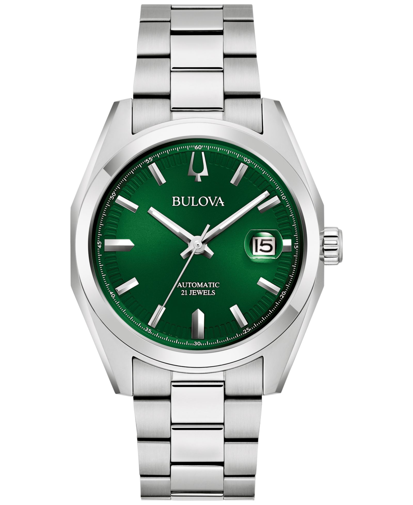 Bulova Мужские автоматические часы Surveyor из нержавеющей стали 39mm