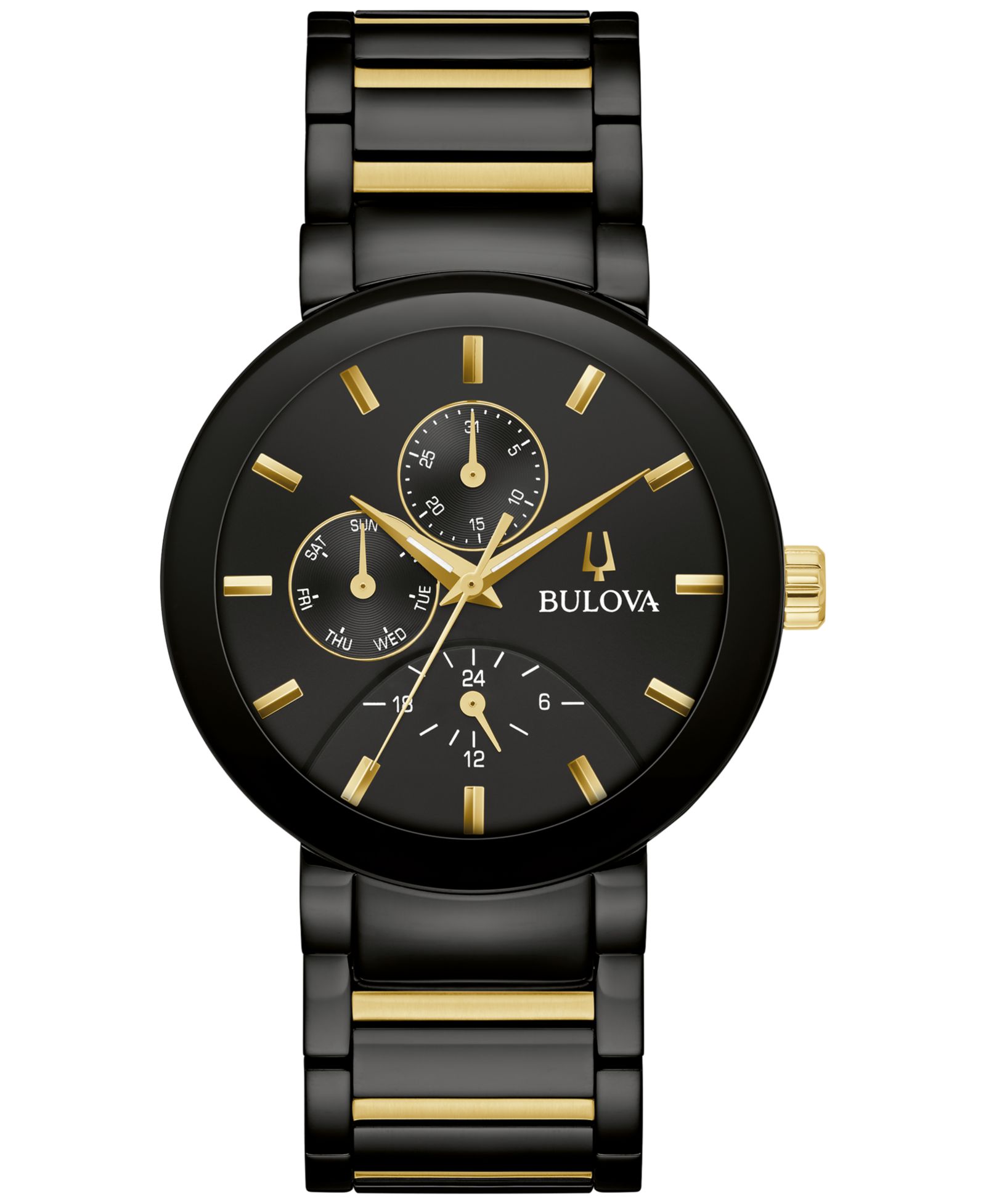 Мужские часы Bulova Chronograph Modern Futuro Two-Tone Stainless Steel Bracelet 40mm