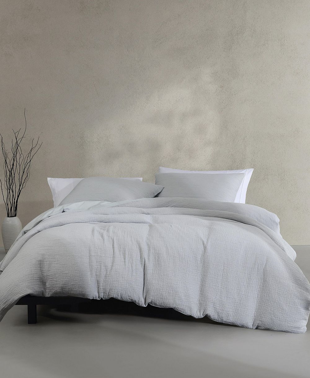 Комплект пододеяльников Calvin Klein Washed Texture Solid Cotton Jacquard, King