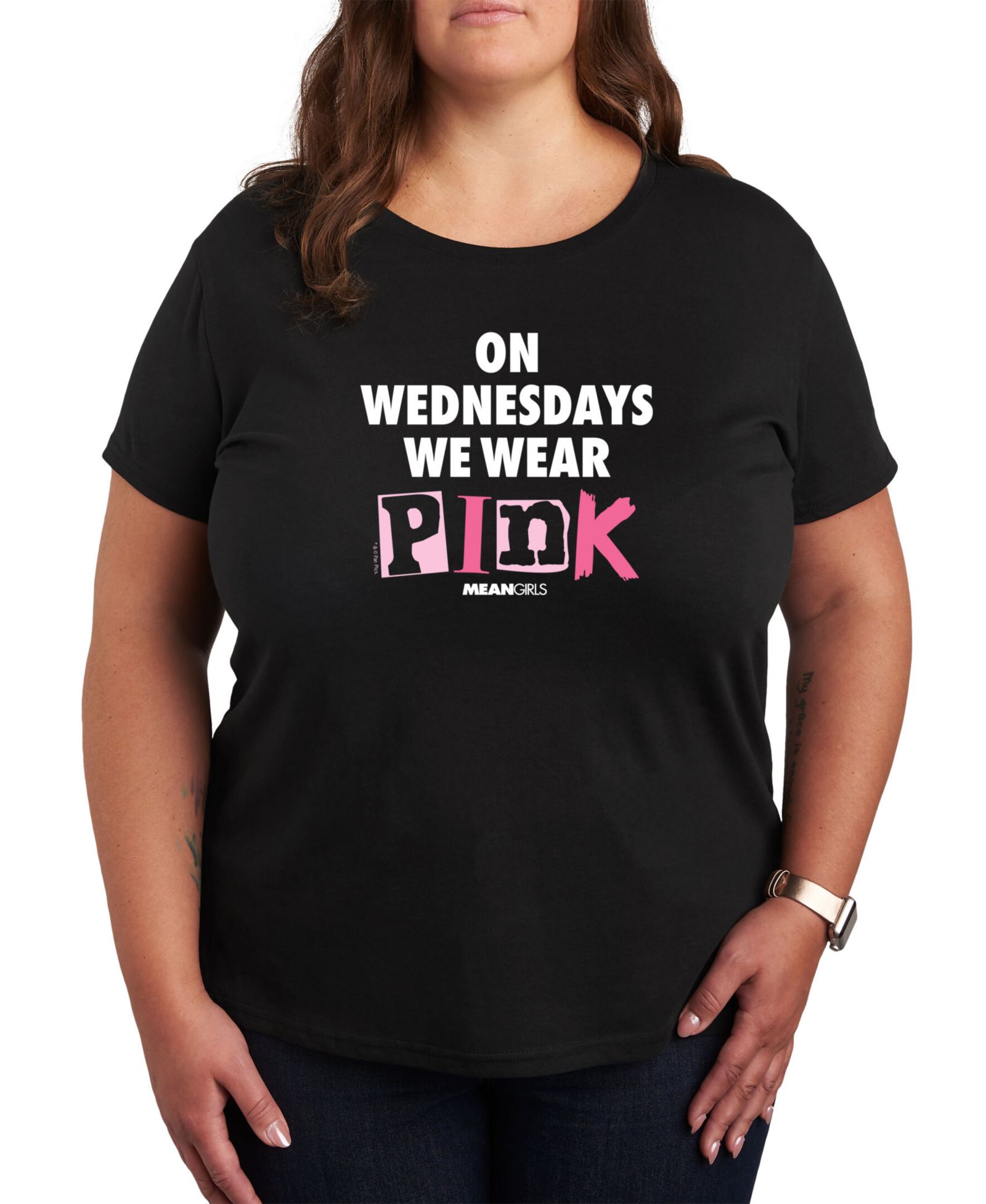 Женская футболка Hybrid Apparel Trendy Plus Size Mean Girls Graphic T-shirt