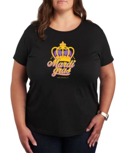 Hybrid Apparel модная футболка Plus Size с графическим принтом Mardi Gras