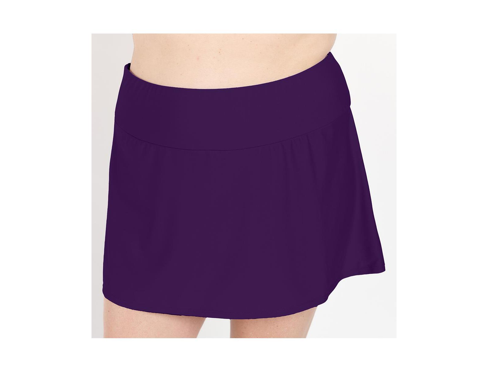 Calypsa Plus Size мини-юбка для плавания с шортами, устойчивая к хлору