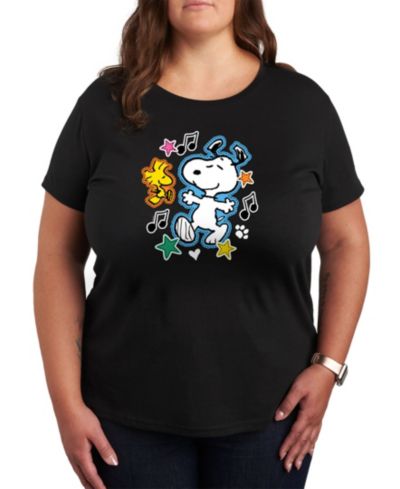 Футболка Hybrid Apparel Trendy Plus Size Peanuts Snoopy с принтом