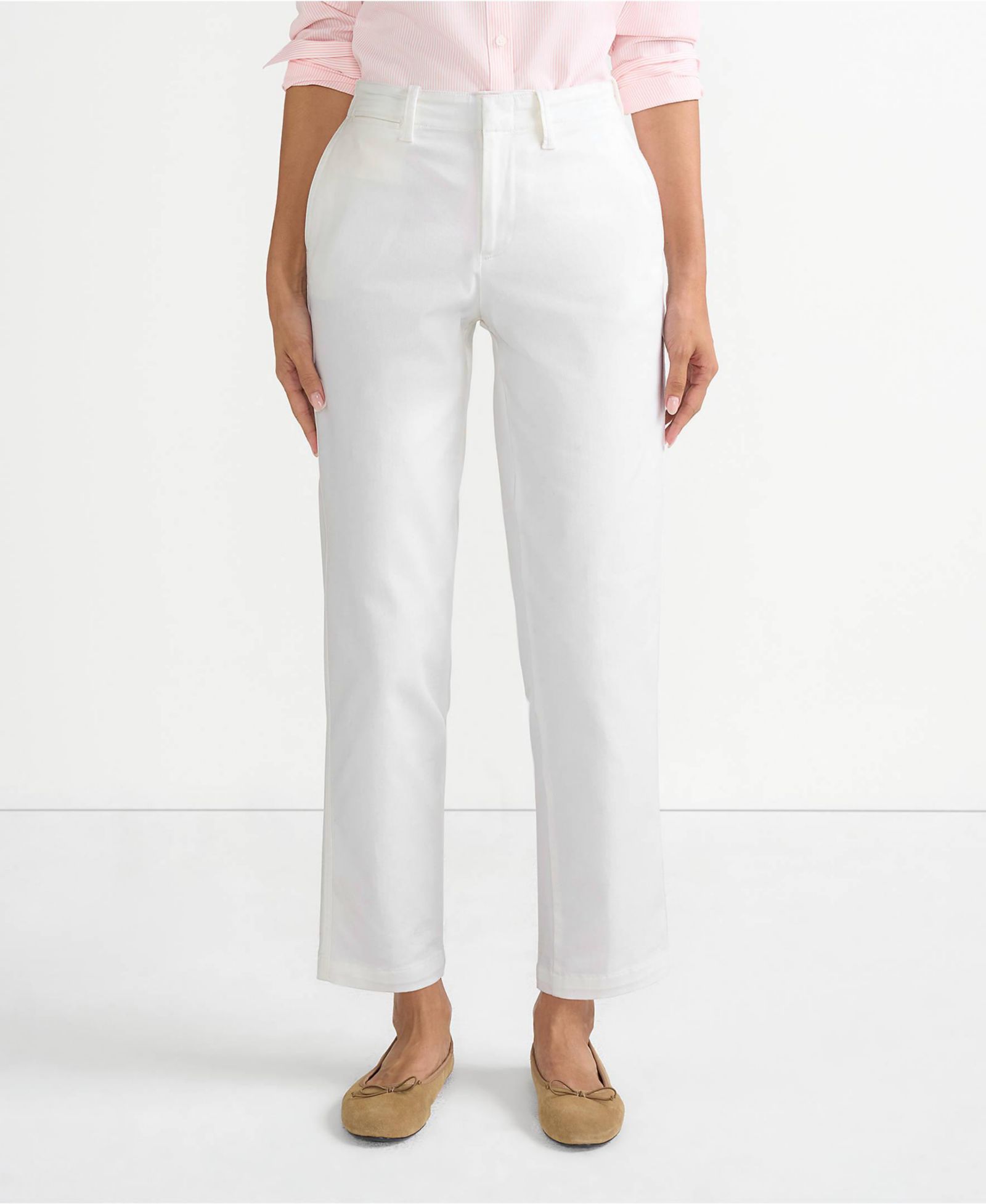 Брюки Lands' End Women's Mid Rise Classic Straight Leg Chino Ankle