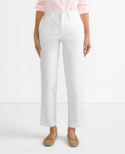 Брюки Lands' End Women's Mid Rise Classic Straight Leg Chino Ankle