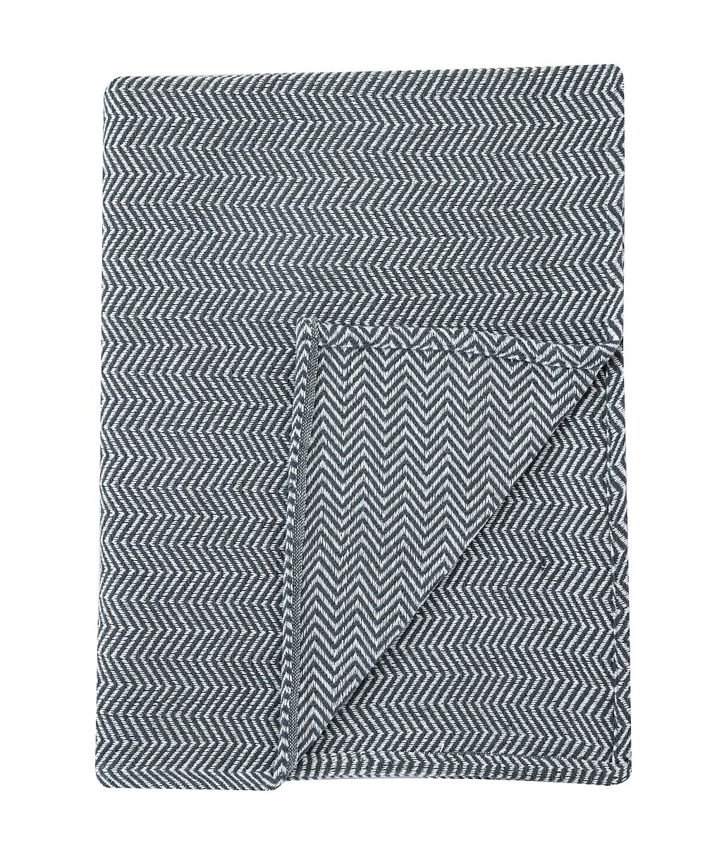 Хлопковый плед MELANGE HOME Herringbone, Full/Queen