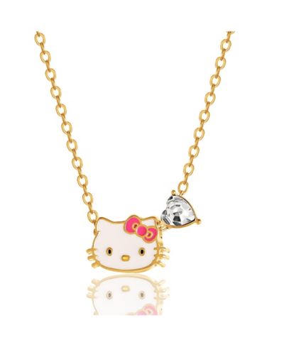 Sanrio Hello Kitty кулон-подвеска Heart Birthstone, цепь 16 + 2''