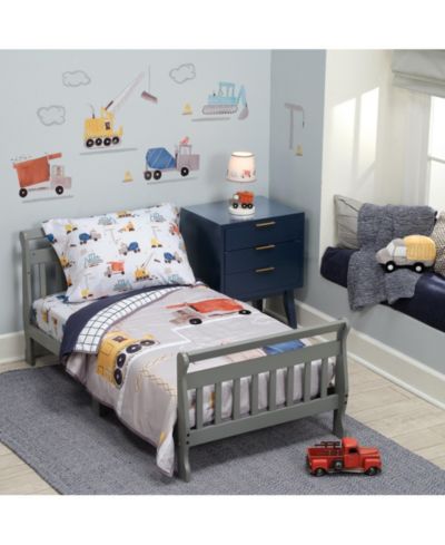 Bedtime Originals комплект постельного белья для малышей Construction Zone, 4 предмета