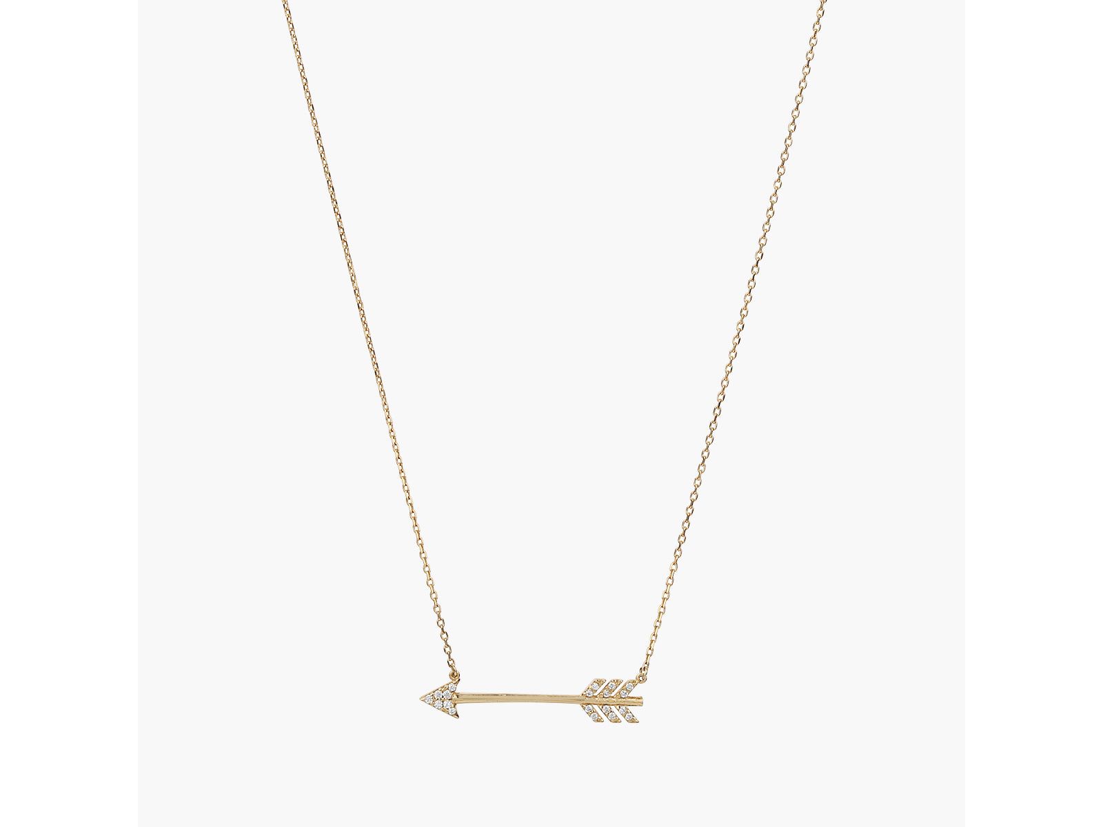 Подвеска Bearfruit Jewelry Sterling Silver 18k Gold Plated Chevron Arrow
