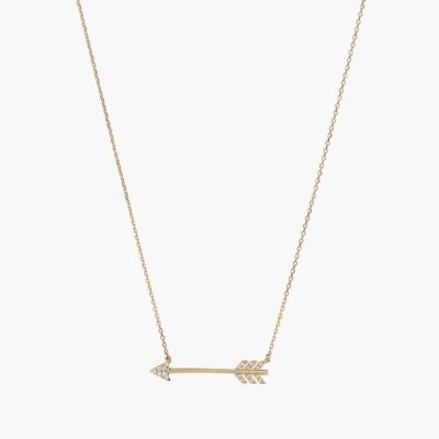 Подвеска Bearfruit Jewelry Sterling Silver 18k Gold Plated Chevron Arrow