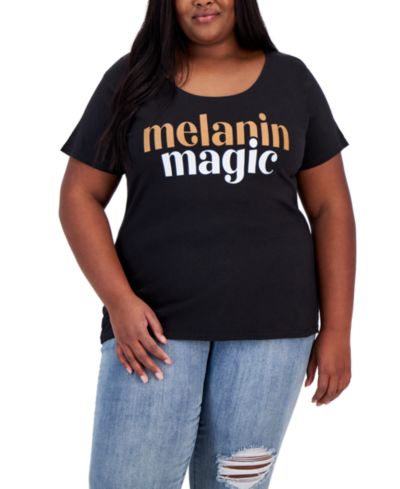Футболка Hybrid Apparel Trendy Plus Size Melanin Magic Graphic