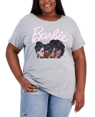 Hybrid Apparel Trendy Plus Size Black History Barbie Silo Graphic T-Shirt