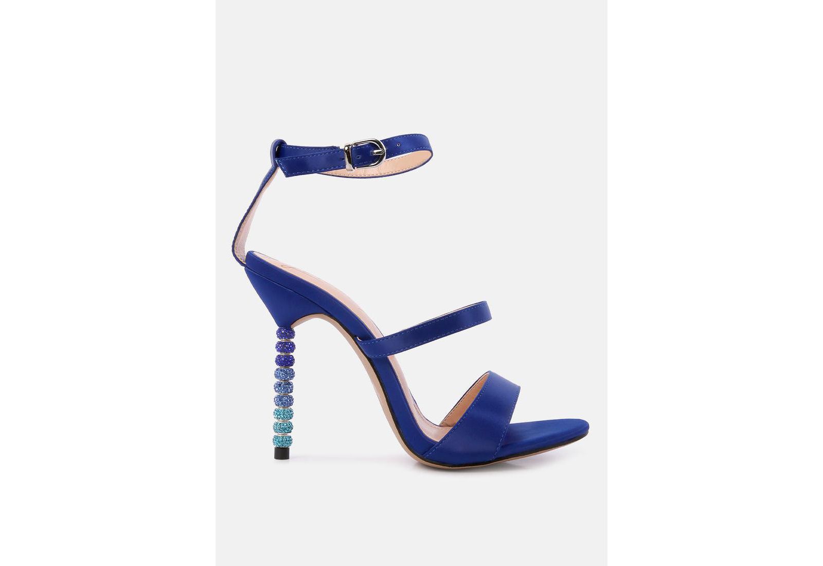 Womens Lawsuit Ankle Strap Fantasy Heel Sandals
