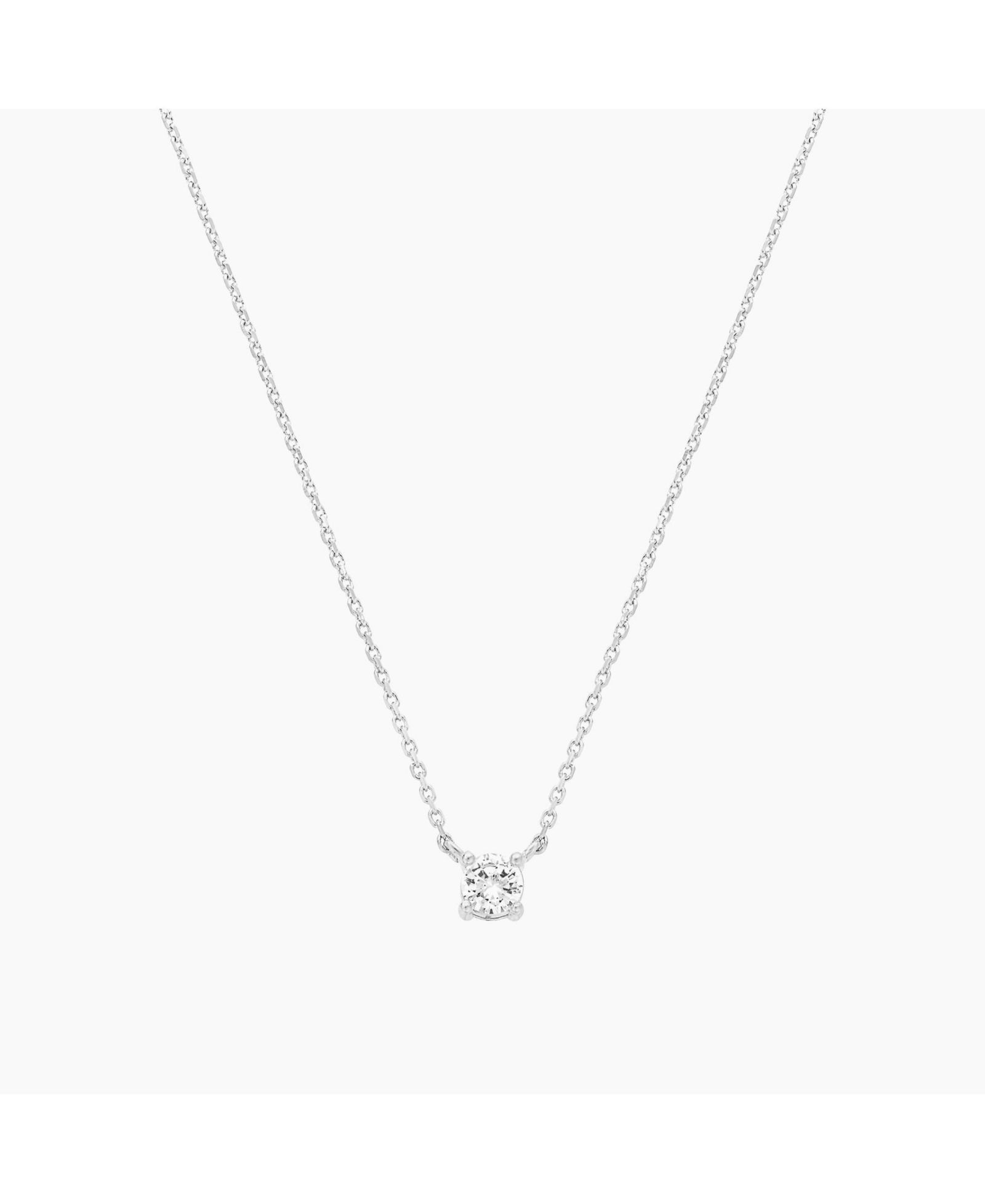 Ожерелье Karina из стерлингового серебра с напылением 18k Gold, изящный кристалл