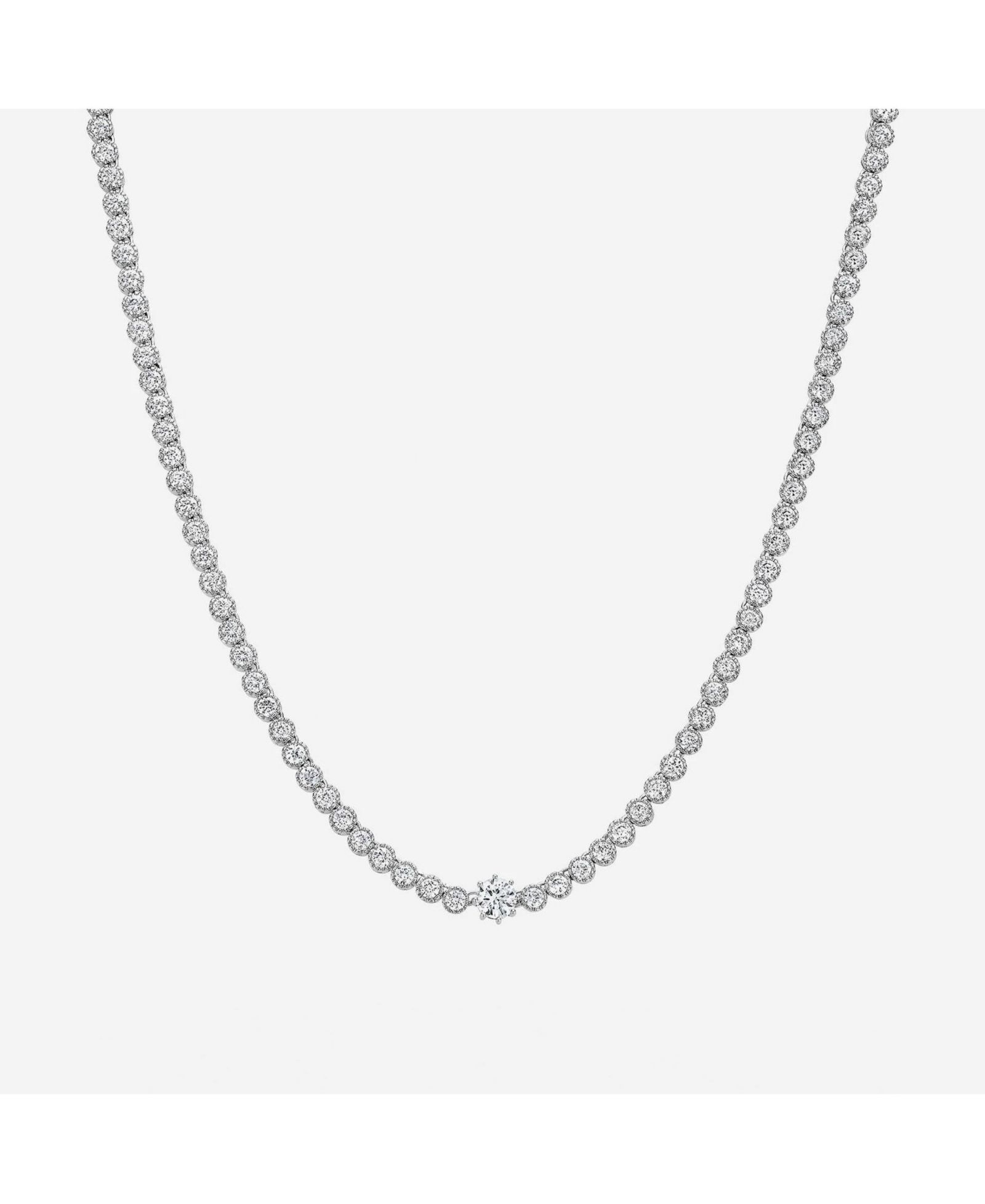 Celeste Tennis Necklace Dainty Sparkle Trendy Everyday Jewelry