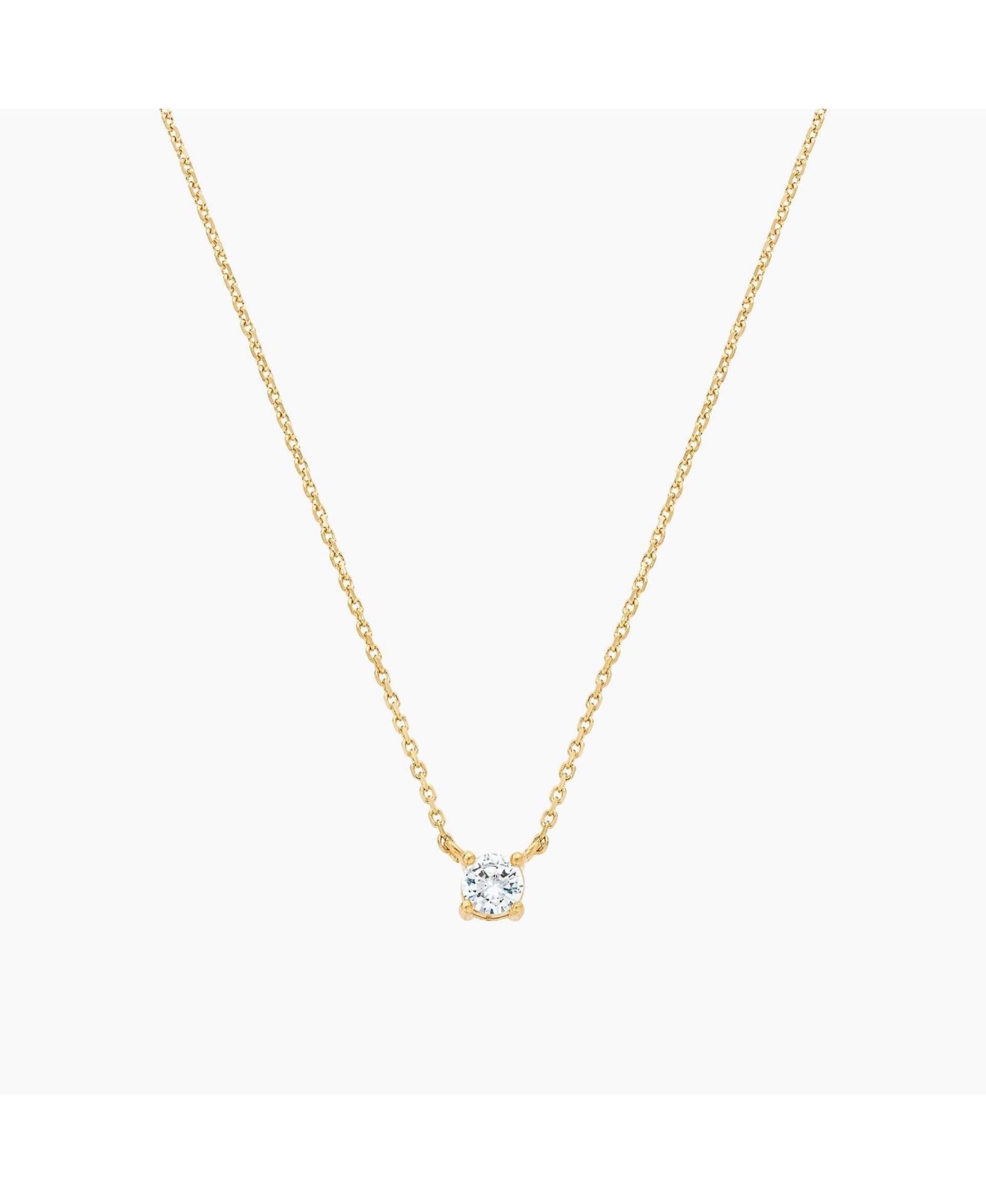 Sterling Silver 18k Gold Plated Karina Necklace Dainty Crystal Gift