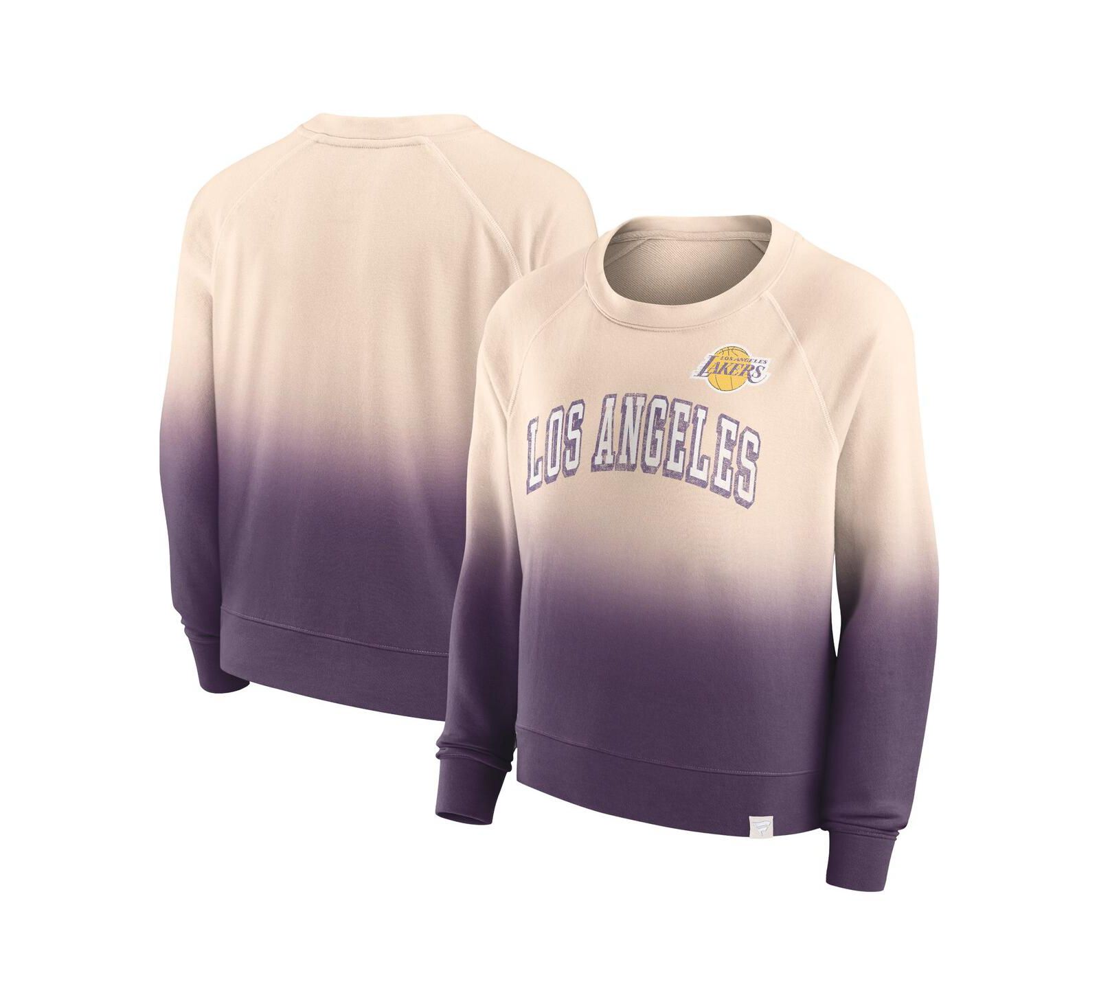Женское свитшот Fanatics Los Angeles Lakers, Purple Distressed Raglan Pullover