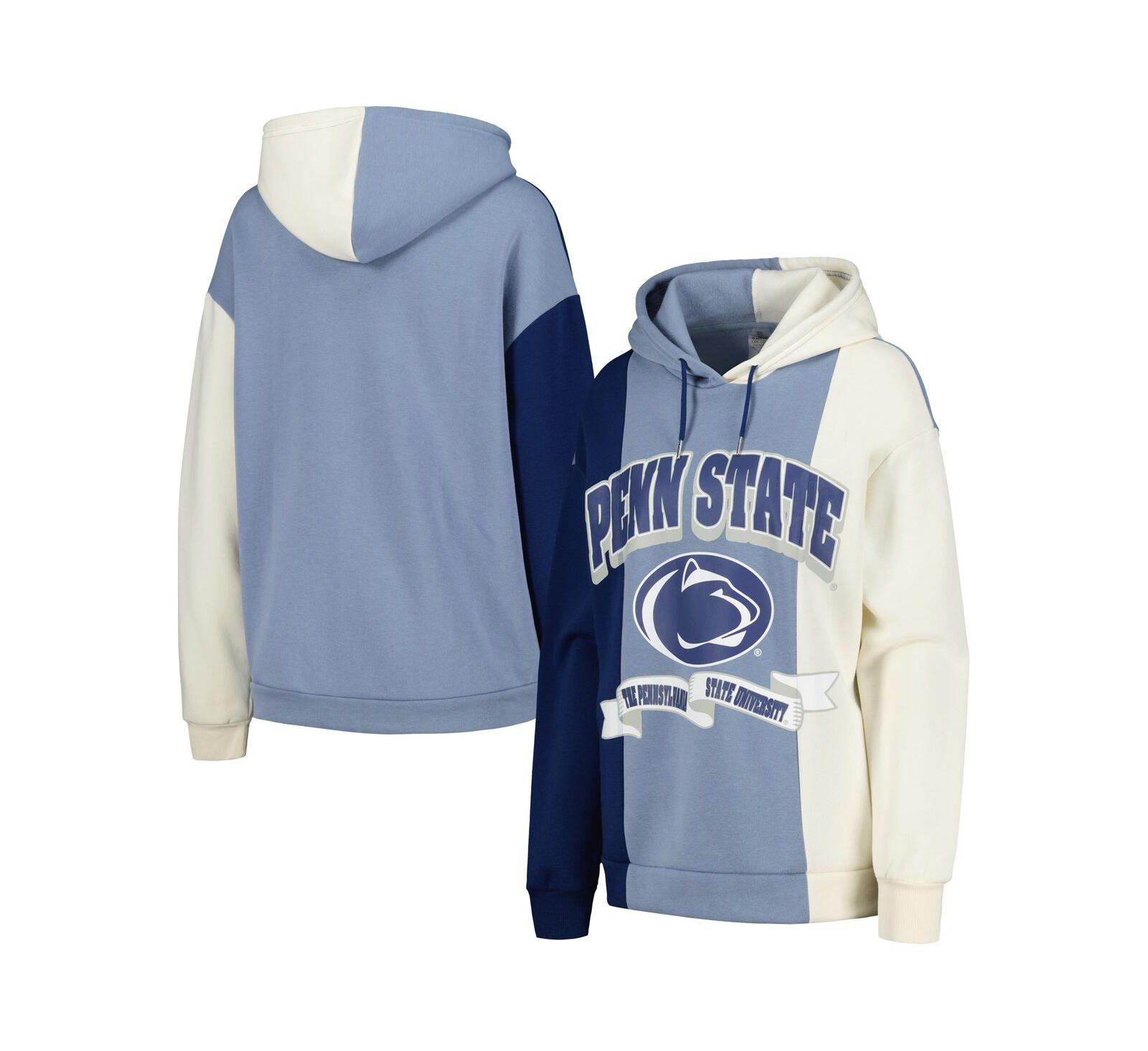 Женский Gameday Couture Navy Penn State Nittany Lions Hall of Fame Colorblock Pullover Hoodie