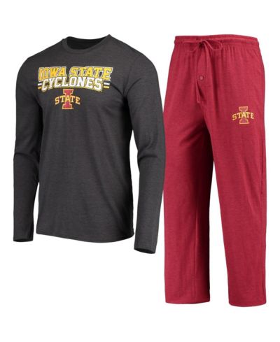 Мужской комплект для сна Concepts Sport: футболка и брюки с длинным рукавом, Iowa State Cyclones