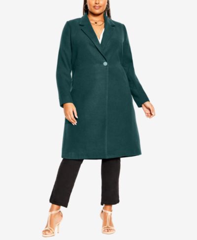 Женское элегантное пальто CITY CHIC Plus Size