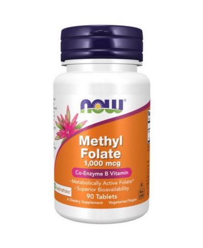 Метилфолат NOW Foods, 1,000 mcg, 90 таблеток