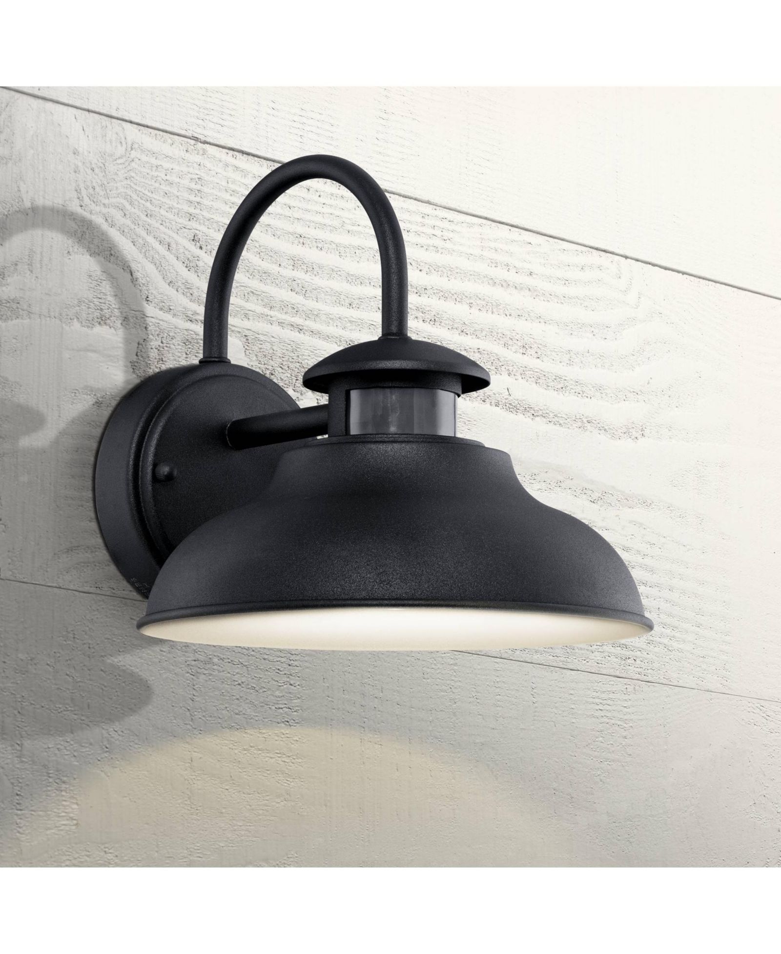 John Timberland Motion Sensor Dusk to Dawn 9" Midland Industrial Outdoor Wall Light