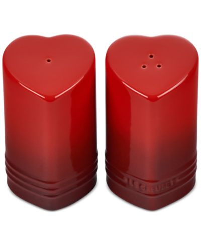 Набор из 2 солонки и перечницы Le Creuset Stoneware Figural Heart