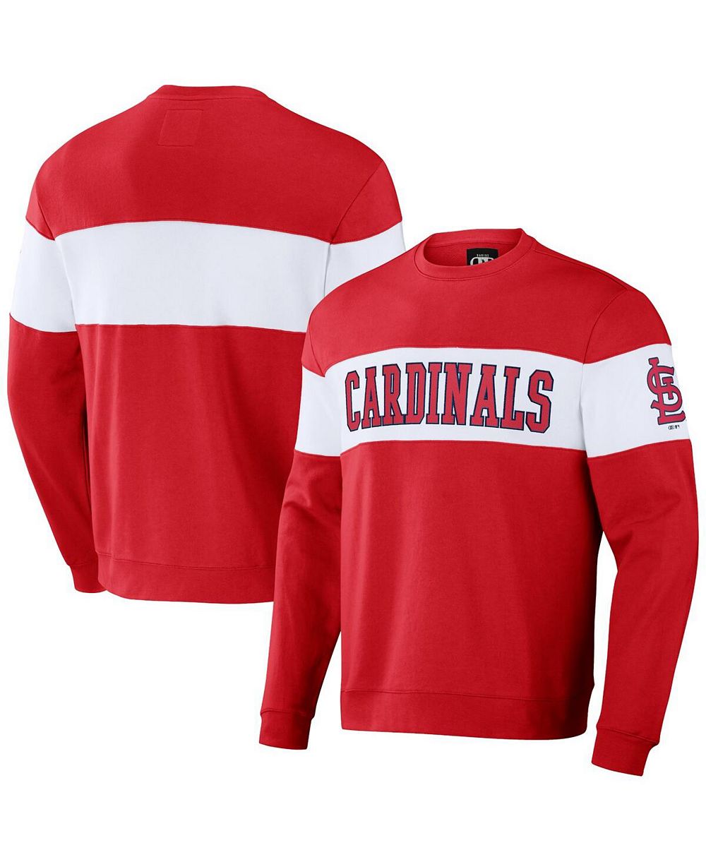Fanatics мужской свитшот Darius Rucker Collection в полоску красного цвета St. Louis Cardinals