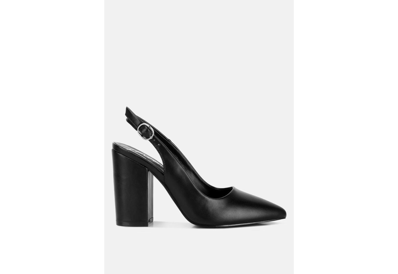 London Rag Women's Creidne Block Heel Pointed Toe Sandals