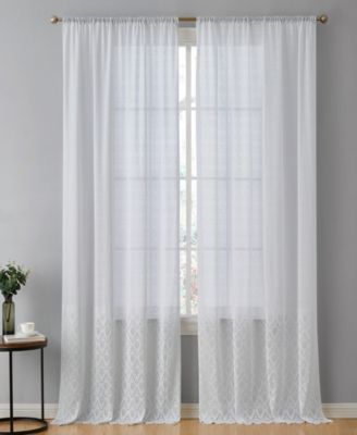 HLC.me Monaco Декоративные полупрозрачные шторы Ombre Lace, набор из 2 шт