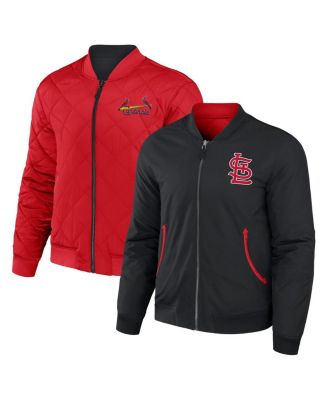 Мужская реверсивная бомбер-куртка Darius Rucker Collection by Fanatics, черная и красная, St. Louis Cardinals