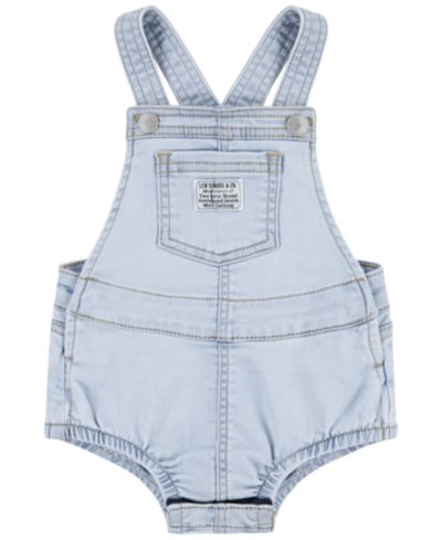 Levi's Baby Girls' Sleeveless Denim Shortalls