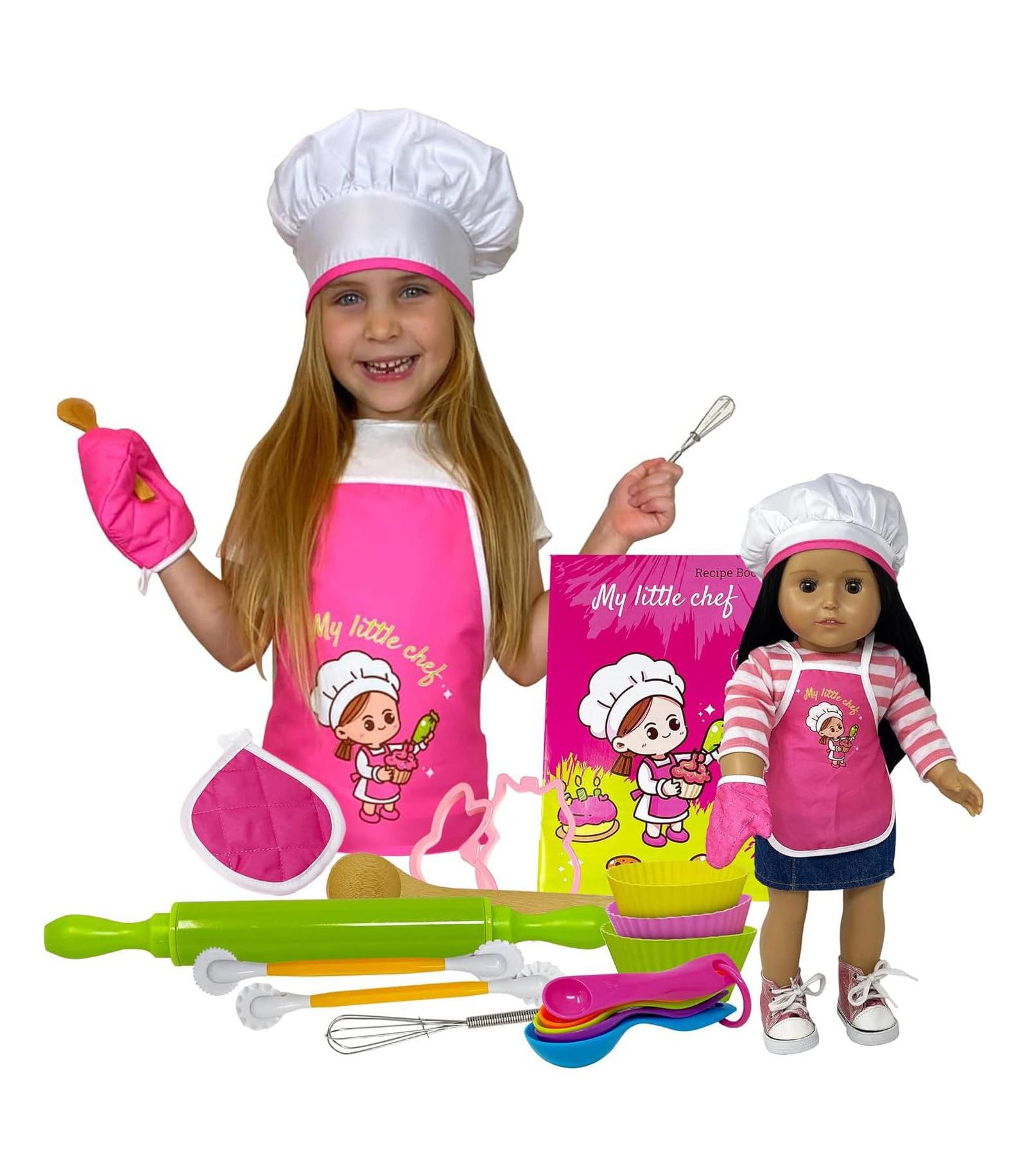 Детский набор для выпечки The New York Doll Collection с фартуком, 16 шт