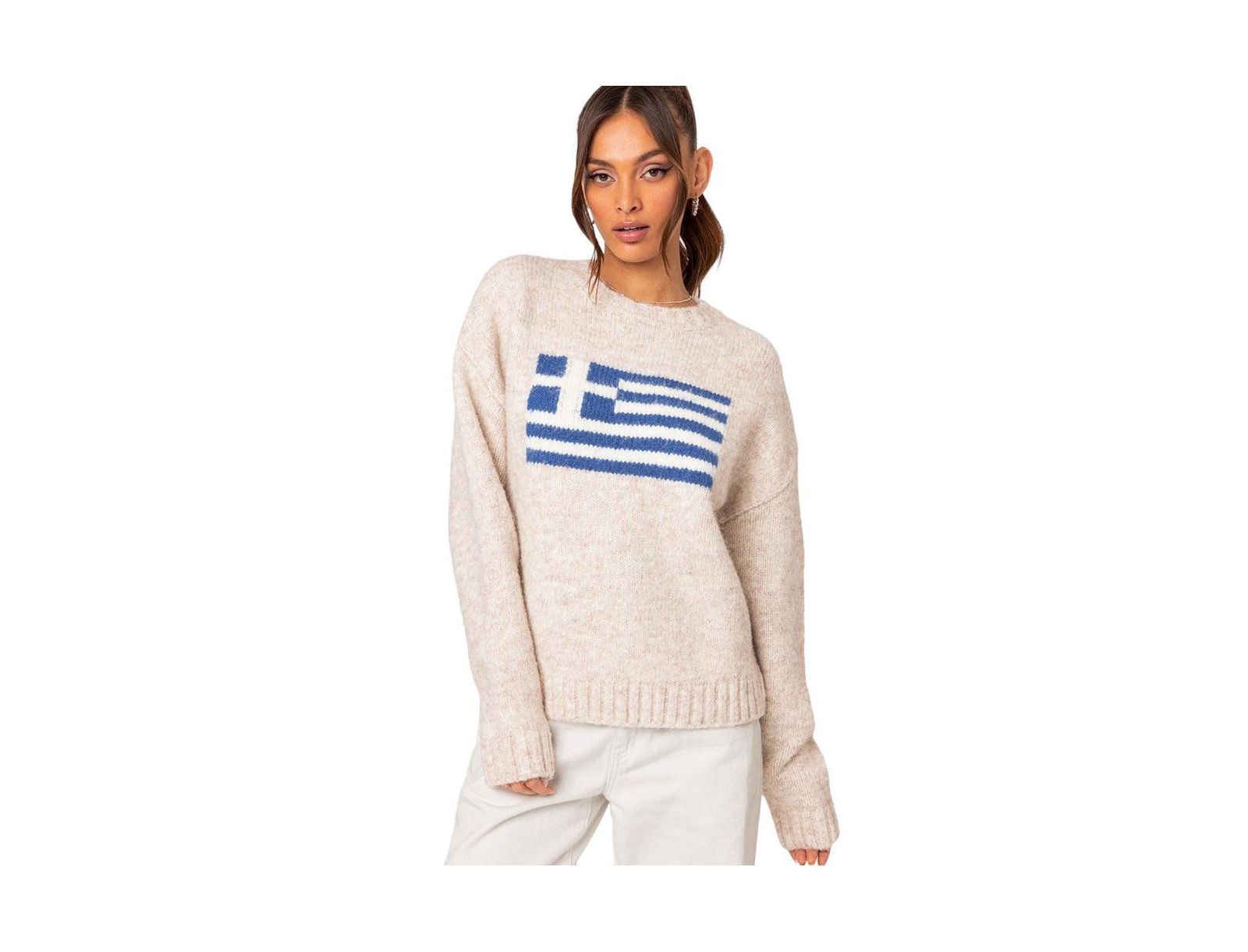 Edikted Women's Greece oversized chunky knit sweater