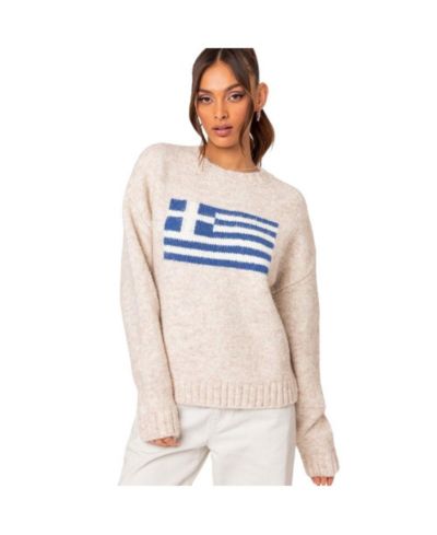 Edikted Women's Greece oversized chunky knit sweater