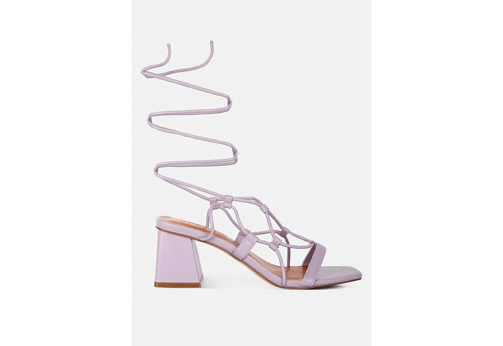 Бососандалии Provoked Lace Up Block Heeled