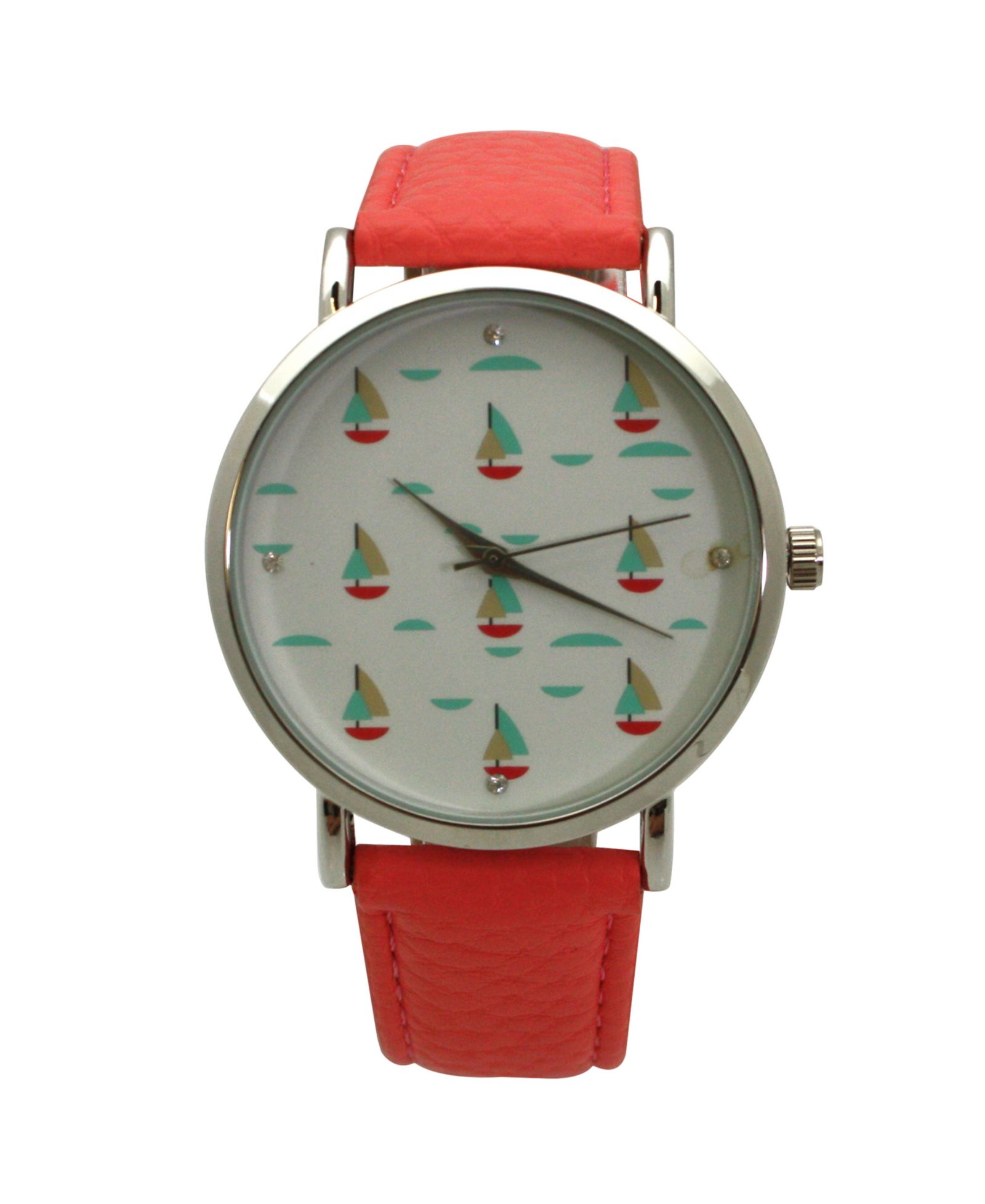 Женские часы Olivia Pratt Coral Soft Band Sailing Boats Dial