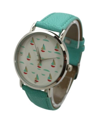 Olivia Pratt Женские часы Soft Band Sailing Boats Dial